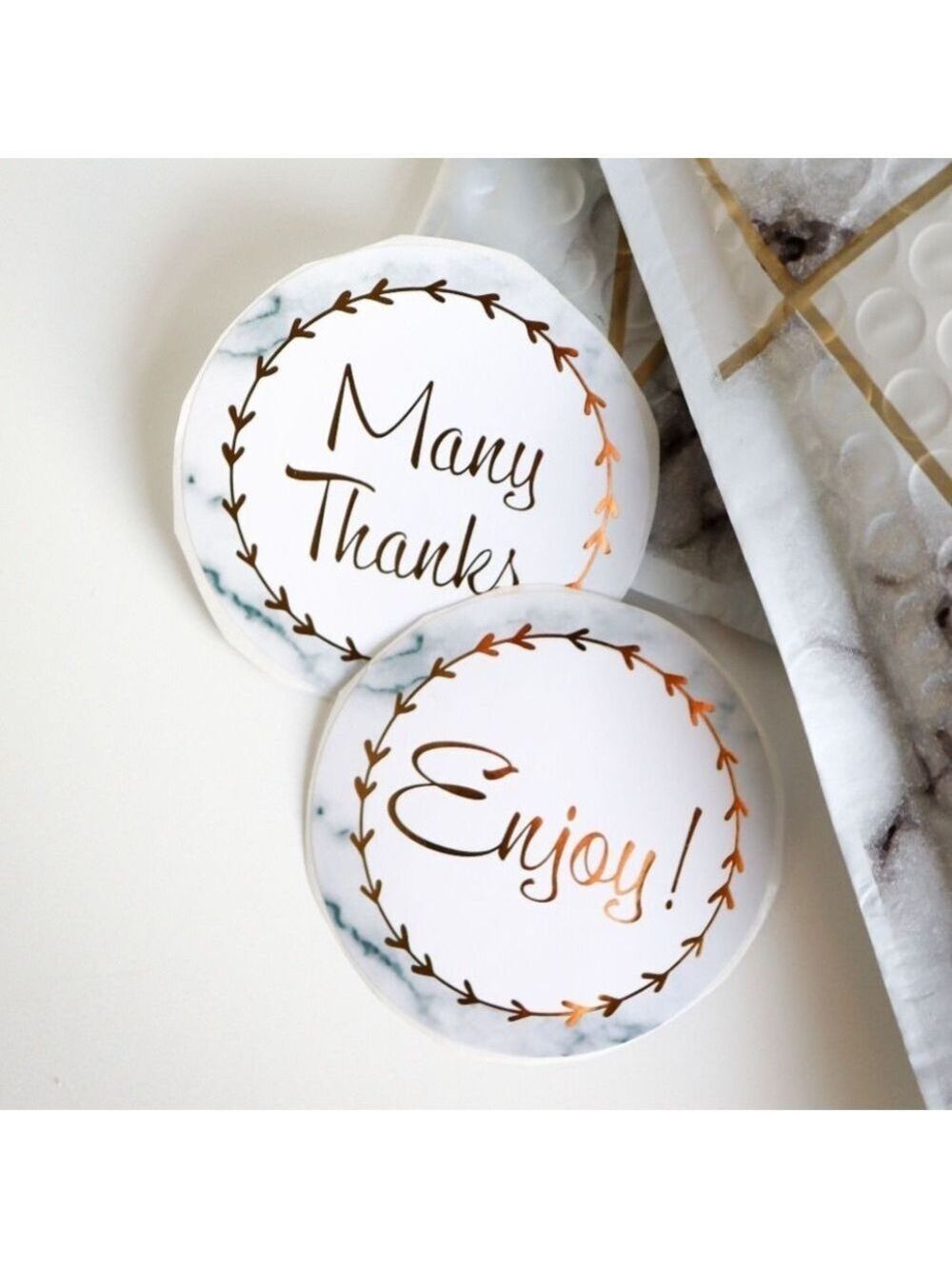 90 2.5” Marble Stickers PRICE IS FIRM